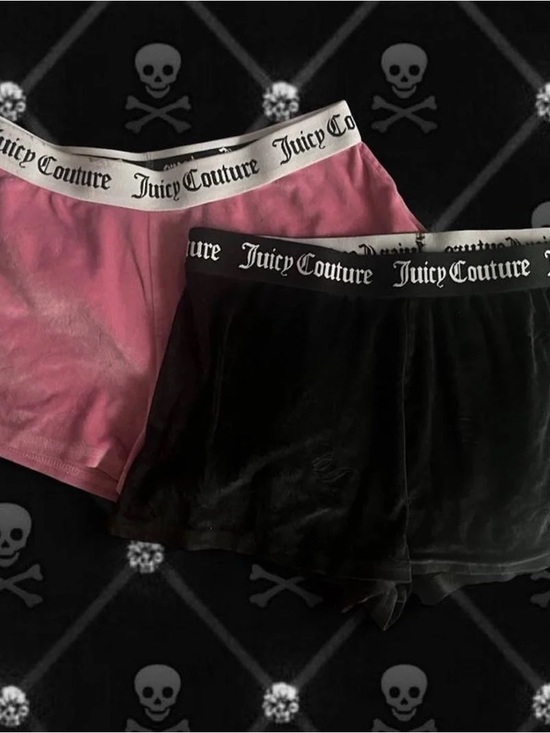 Juicy Couture Pants - Set of 2Juicy  Couture Black &Pink Athletic Lounge Shorts with Logo Waistban